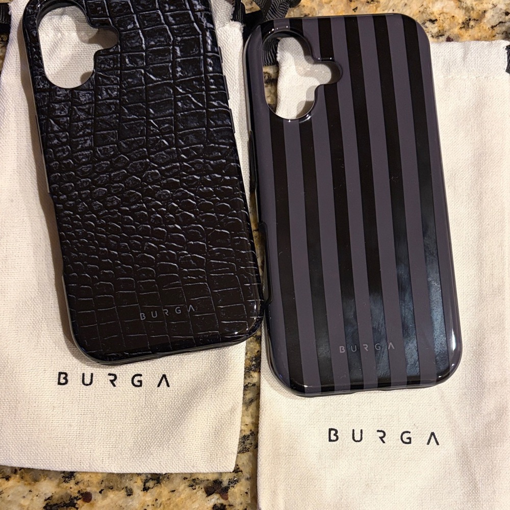 Burga Black Phone Cases Set